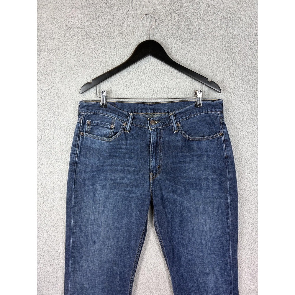 Levis 514 Jeans Mens 35x32 Blue Medium Wash Straight Leg Denim Pants Mens